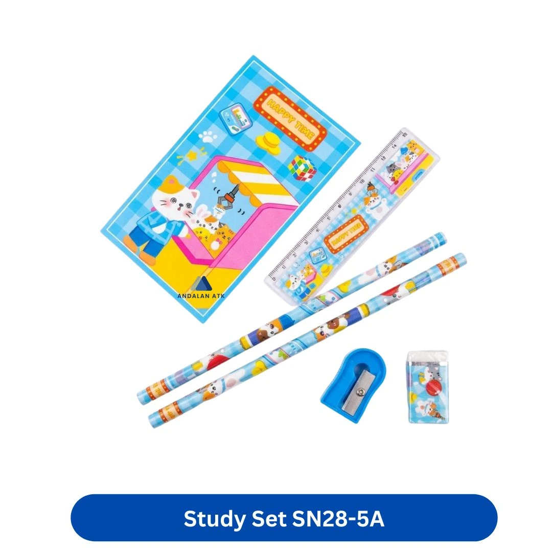 Paket Alat Tulis Anak 1 Set Lengkap Study Set BEIFA BFA-SN28-5A